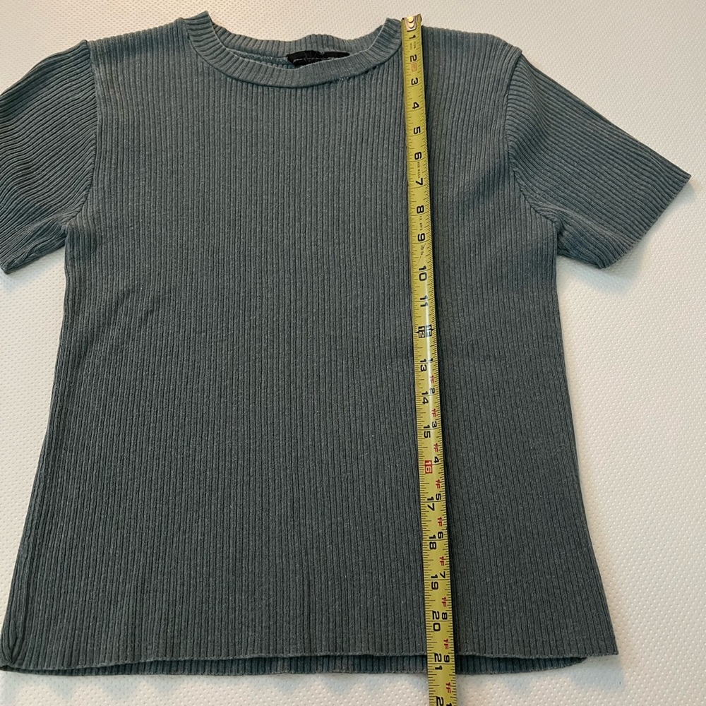 Green Ribbed T-Shirt - Picture 5 of 5